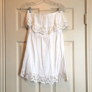 O’neil Strapless White Dress